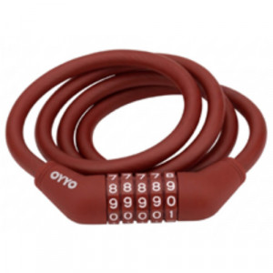Велозамок Oyyo CB30 10 x 1200 мм красный 