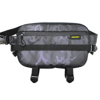 Сумка поясная Protect Tour 31x18x8 см серая с принтом