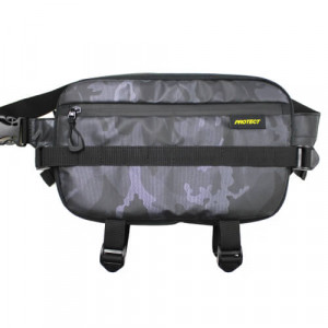 Сумка поясная Protect Tour 31x18x8 см серая с принтом 