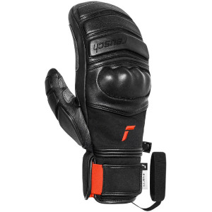 Варежки Reusch World Champ Mitten black/fluo red 