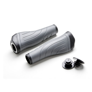 Ручки на руль CLARKS CL234 3-192 эргономичные 130мм с 1 внутренний фиксат. серо-черные 