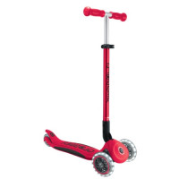 Трехколесный самокат Globber Elite Lights красный