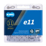Цепь KMC X11e e-BIKE ECOPROTEQ 1/2" х 11/128" х 136L, тройная прочность, специальный дизайн для электровелосипеда, усиленные пины, устойчивость к скручиванию, защитное покрытие от ржавчины. - Цепь KMC X11e e-BIKE ECOPROTEQ 1/2" х 11/128" х 136L, тройная прочность, специальный дизайн для электровелосипеда, усиленные пины, устойчивость к скручиванию, защитное покрытие от ржавчины.