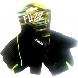 Велоперчатки Fuzz Gel Comfort black/green 