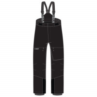 Брюки-самосбросы Vist Delta Pro Full Zip Pants Junior RUS SKI TEAM black 999999 (2025)