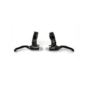 Торм. ручки CLARKS 3-274 CLK370D MTB V-брэйк/кантелив. 2-пальца. пара, дизайн Flip Flop, шарнирный зажим для легкой установки, черные 