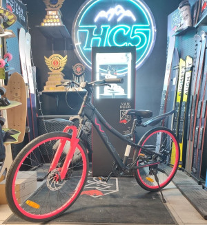 Велосипед Wind Victory 26" черный/розовый рама: 13.5", резина slik 1.5" 