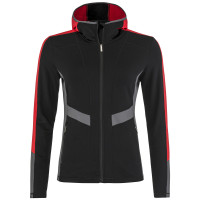 Блузон женский Head JASMINE Midlayer FZ W BKRD (black/red) (2022)