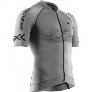 Велофутболка мужская X-Bionic Fennec 4.0 Bike Zip Shirt SH SL Grey 