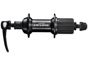 SHIMANO Втулка задняя FH-T610-L DEORE, 32Н, 8/9/10 скоростей, 135х146х173мм, чёрная, б/уп. 