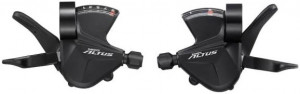 Шифтер Shimano Altus, M2010, лев. + прав, 2x9 ск, тр. + оплетки 