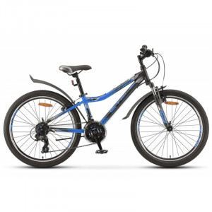 Велосипед Stels Navigator-410 V 24&quot; 21 sp V010 черный/синий (2020) 