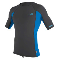 Гидромайка мужская короткий рукав O'Neill Premium Skins S/S Rash Guard Smoke/Brite Blue/Smoke S21 (4169B GL8)