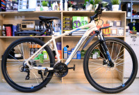 Велосипед Forward APACHE 29 3.0 disc серый/синий рама 19 (Демо-товар, состояние хорошее)