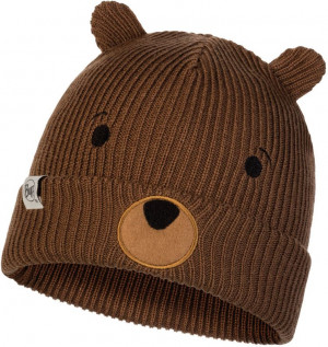 Вязаная шапка детская Buff Hat Knitted Funn Bear Fossil (2022) 