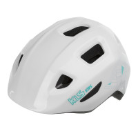 Шлем детский KLS ACEY белый XS (45-49см). Двухкомпонентное литьё, 10 вент. отверстий, светоотражающие стикеры