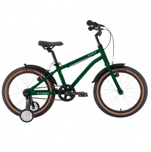 Велосипед Stark'26 Foxy Boy 18" темно-зеленый матовый/серебристый рама: OS (2026) 