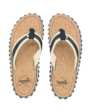 Шлепки унисекс Gumbies Flip-Flops CORKER BLACK (2020) 