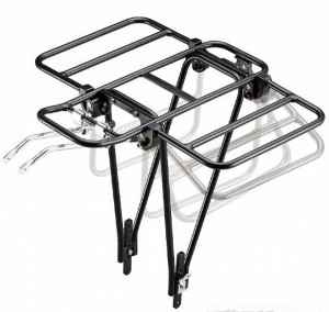 Багажник Ostand CD-266 6-190266 24-28&quot;, 2-х стоечный регулируемый, сварной, с доп.расширением, алюминий, черный 
