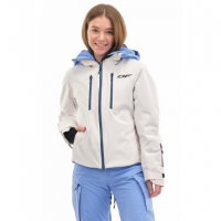 Куртка горнолыжная утепленная Dragonfly Gravity Premium Woman Gray-Blue