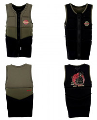 Спасательный жилет неопрен мужской Jetpilot Rival Reversible CE Impact Neo Vest Moss (2021) (200100)