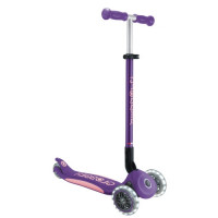 Трехколесный самокат Globber Elite Lights фиолетовый