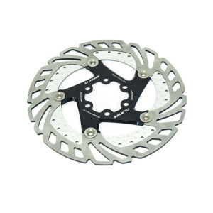 Торм. диск CLARKS 3-837 (ротор) для диск. тормоза плавающий на алюминиевом пауке CFR-AR18-203-BLK-AM 203мм+6болтов нерж. сталь, черный 