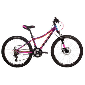 Велосипед Novatrack Katrina 21.D 24&quot; фиолетовый металлик рама: 10&quot; (2024) 