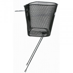 Корзина Multibrand Basic 5-431510 передняя 34х25х25/22 см, для вилки 1&quot; на 26-28&quot;, сталь, черный 