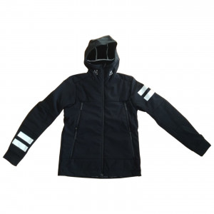 Куртка-виндстоппер One More 431 Junior Hybrid Hoody Jacket black/black/white 0J431U0-99BA 