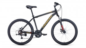 Велосипед Forward Hardi 26 2.1 D черный/желтый рама: 18&quot; (2022) 