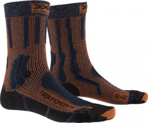 Носки женские X-Socks Trek Pioneer Midnight Blue/Crimson Red (2022) 