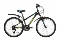 Велосипед FOXX ATLANTIC 24 черный рама 12 (2022)