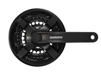 Система Shimano TY301, 170мм, Кв, 42/34/24, с защитой, черная, без упаковки