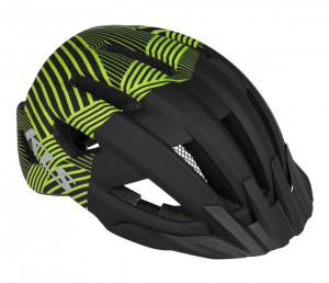 Шлем KLS DAZE, green L/XL 58-61 cm, 14 вент. отверстий, двухкомпонентное литьё, съёмные козырёк и внутренняя вкладка, отражающий стикер сзади 