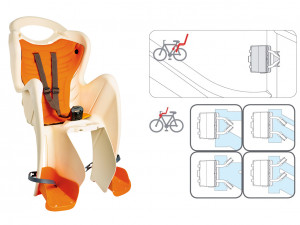BELLELLI Сидение заднее Mr Fox Standard B-Fix, кремовое 