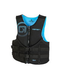 Спасательный жилет неопрен мужской O'Brien VEST, TRADITIONAL CYAN (2020)