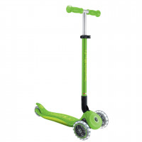 Трехколесный самокат Globber Elite Lights зеленый