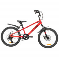 Велосипед Novatrack Pointer 6 Disc 20" красный (2026) Велосипед Novatrack Pointer 6 Disc 20" красный (2026)