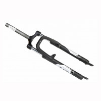 Вилка STELS CH-386-V60 ZOOM 29" 1-1/8" аморт. березьб. V-обр./диск.торм., алюм/ст. мат. черн., шток 209 мм