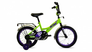 Велосипед Altair Kids 16 ярко-зеленый/фиолетовый (2021) 