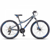 Велосипед Stels Navigator-610 MD 26 V050 антрацитовый/синий рама: 16" (2022)