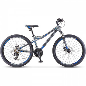Велосипед Stels Navigator-610 MD 26&quot; V050 антрацитовый/синий рама: 16&quot; (2022) 