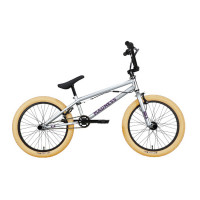 Велосипед Stark Madness BMX 3 серебристый/фиолетовый/кремовый (2023)