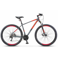 Велосипед Stels Navigator-920 MD 29" V010 (24ск) антрацитовый/красный рама: 16.5" (2023)