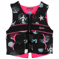 Спасательный жилет неопрен детский Jetpilot Cause Youth ISO 50N Neo Vest Black/Pink S21 (20084)