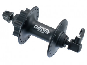 Втулка передняя Shimano HB-M525 DEORE, 32H, под диск (6 болтов), OLD:100MM, ось 108мм, с эксцентриком, чёрная, б/уп. 