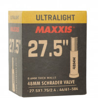 Велокамера Maxxis Ultralight 27.5X1.75/2.4 LSV48 Авто ниппель 0.6mm