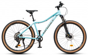 Велосипед Horst Lira 27.5" голубой/серый рама: 16" (2024) 