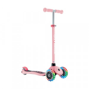 Самокат Globber Primo Lights V2 пастельно-розовый 